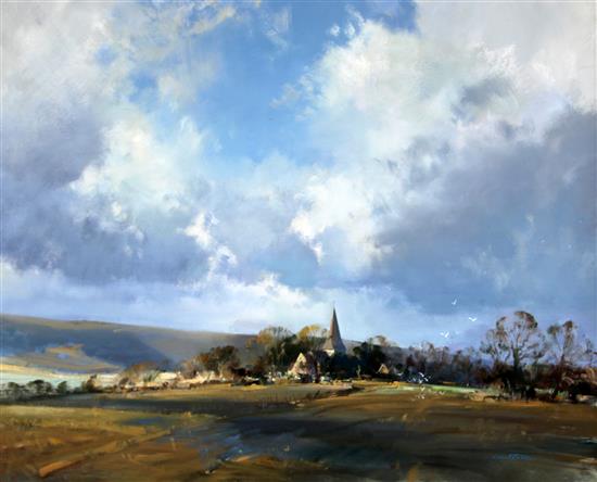 § Frank Wootton (1911-1978) Berwick Church, Winter 25 x 30in.